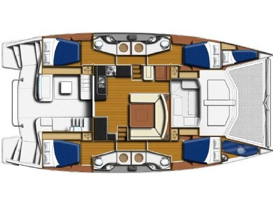 Rzut jachtu Leopard 48 Seas the Day