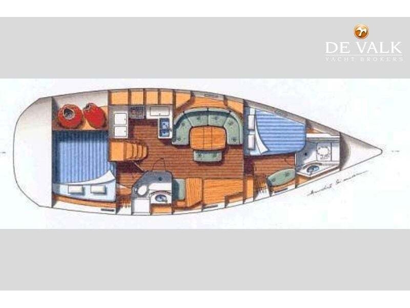 Rzut jachtu Oceanis 393 ATHINA Sails