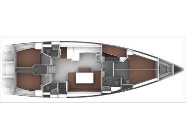 Rzut jachtu Bavaria Cruiser 51 Gin Tonic