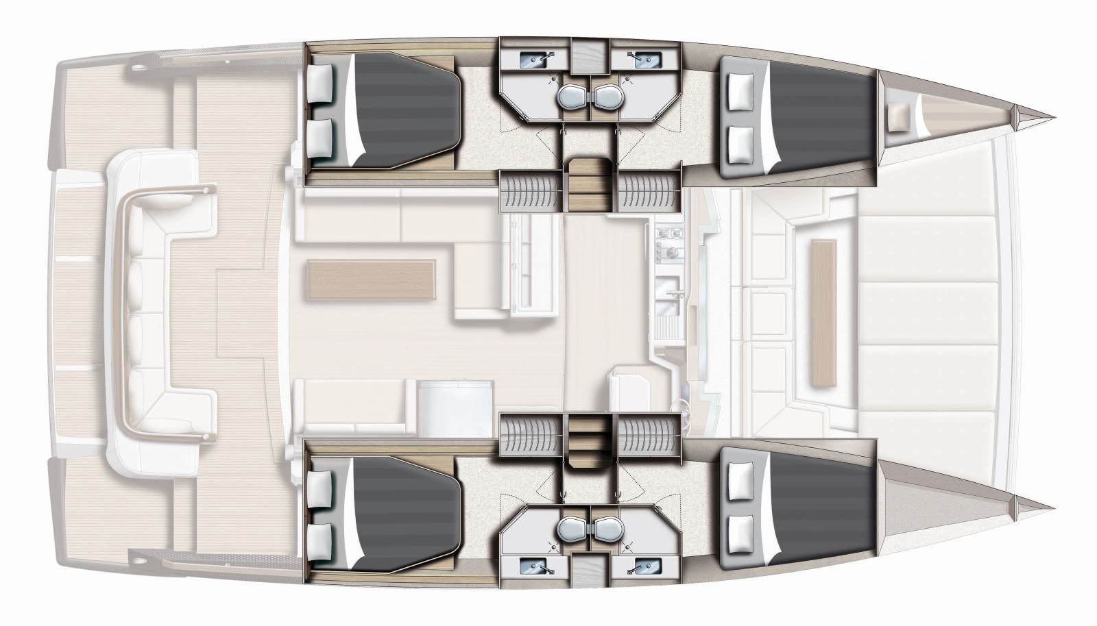 Rzut jachtu Bali 4.3 MY Sierra