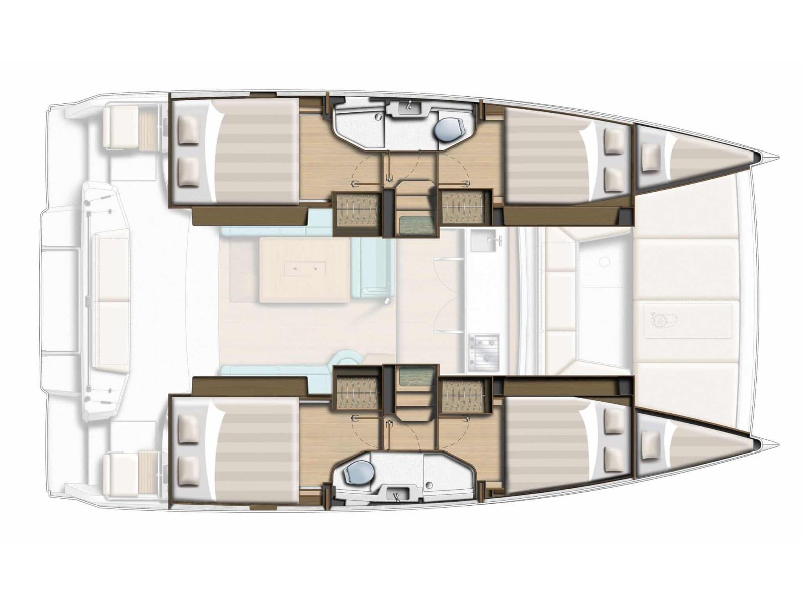 Rzut jachtu Bali Catsmart Sail Dorado