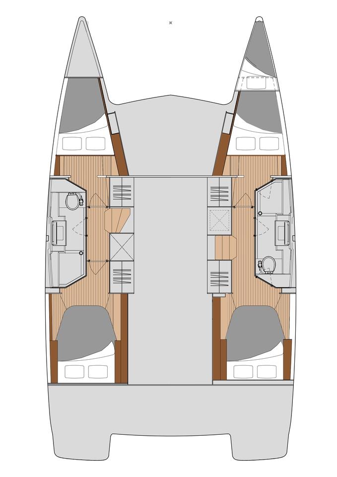 Rzut jachtu Fountaine Pajot Isla 40 Déjà Vu