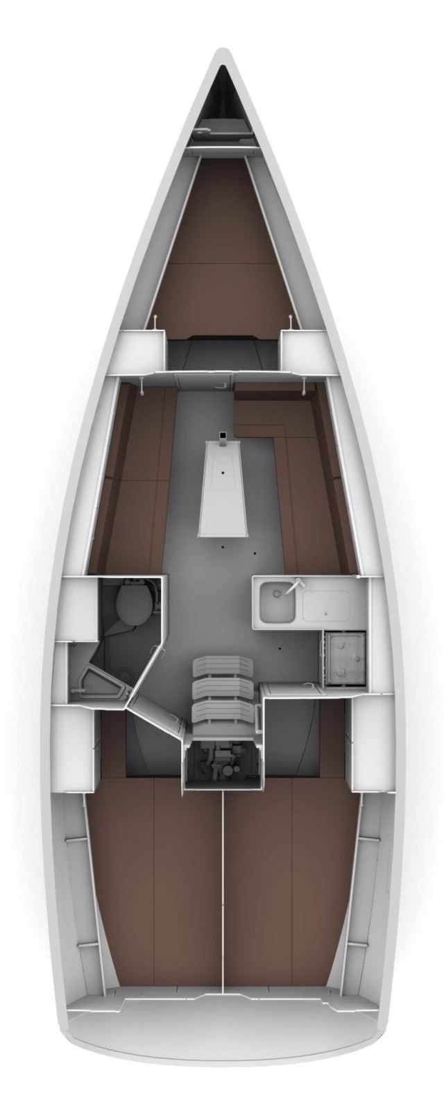 Rzut jachtu Bavaria 34 Maverick