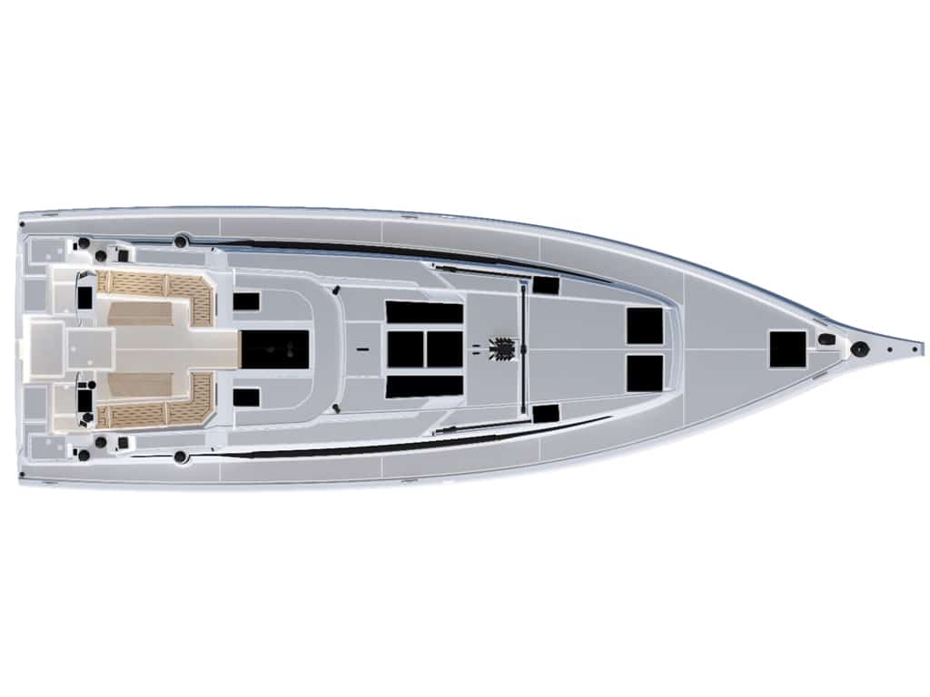 Rzut jachtu Bavaria C46 TOPAZ