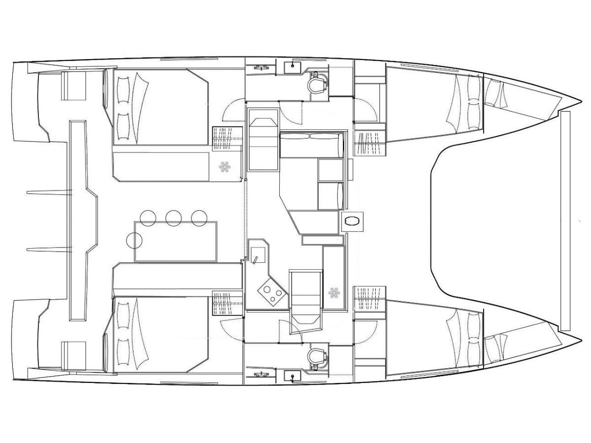 Rzut jachtu Nautitech 40 Open ORION