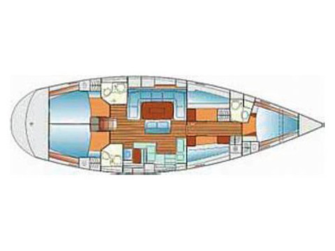 Rzut jachtu Bavaria 50 PORTUGIZAC
