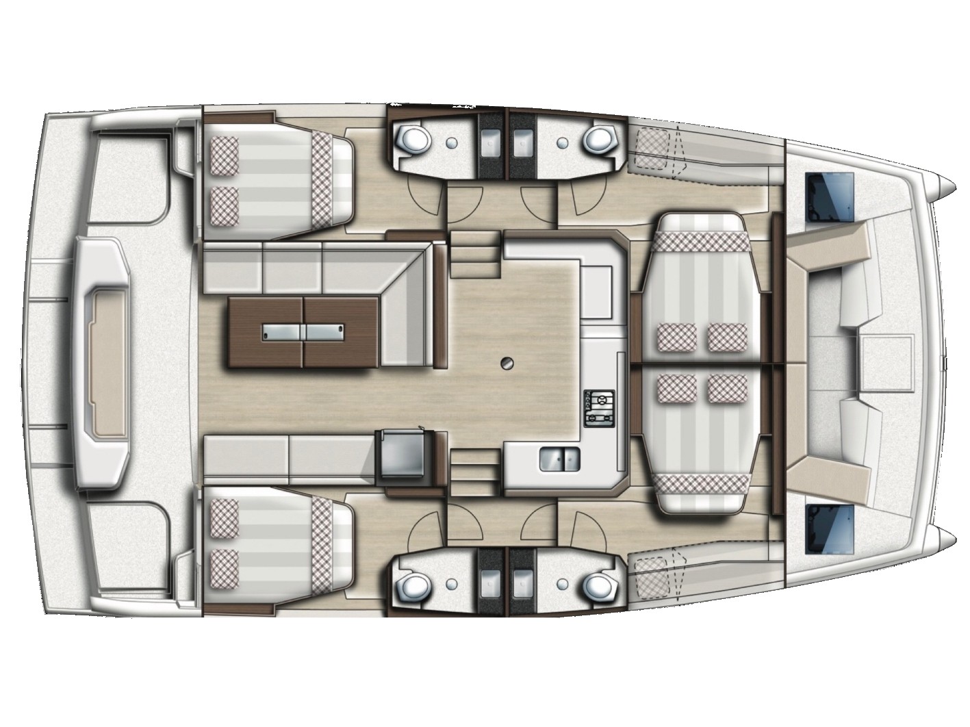 Rzut jachtu Bali Catspace Moana 2