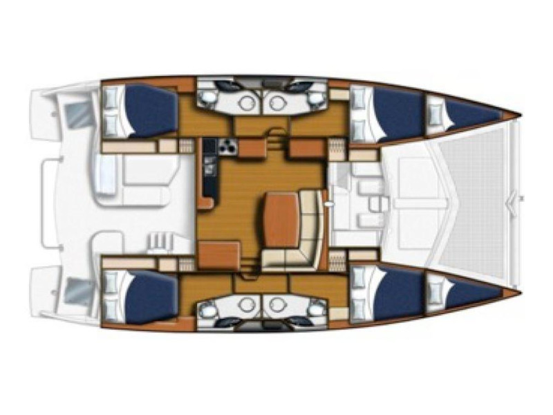 Rzut jachtu Leopard 44 La Luna (Cuba)