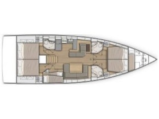 Rzut jachtu Oceanis 51.1 Altair