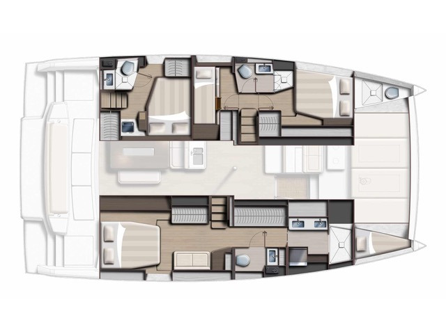 Rzut jachtu Bali 4.6 Second Wind - Skippered