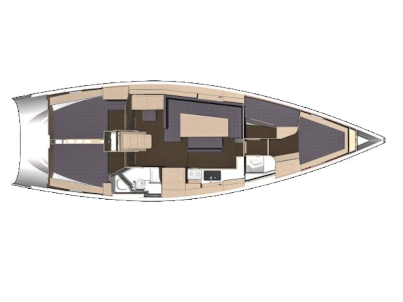 Rzut jachtu Elan Impression 45.1 Thetis