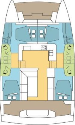 Rzut jachtu Bali Catspace ENDEAVOUR