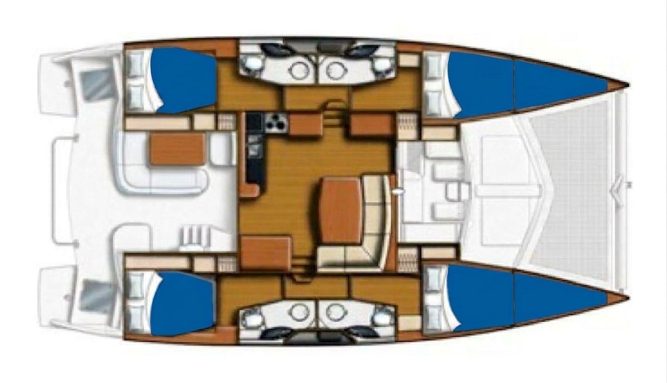 Rzut jachtu Leopard 44 Portals Vells