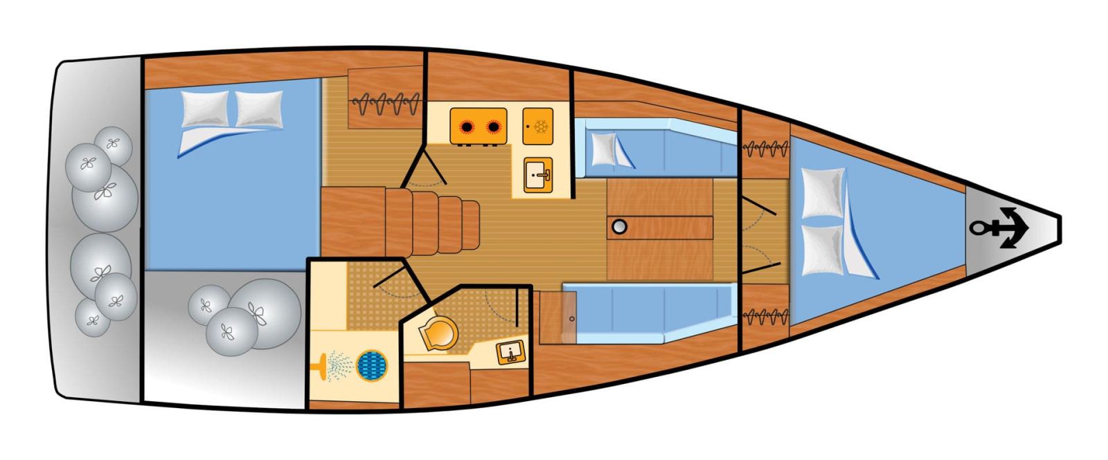 Rzut jachtu Oceanis 35.1 Hakuna Matata
