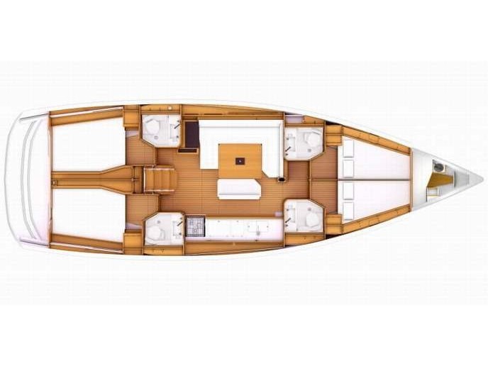 Rzut jachtu Sun Odyssey 519 In A Silent Way