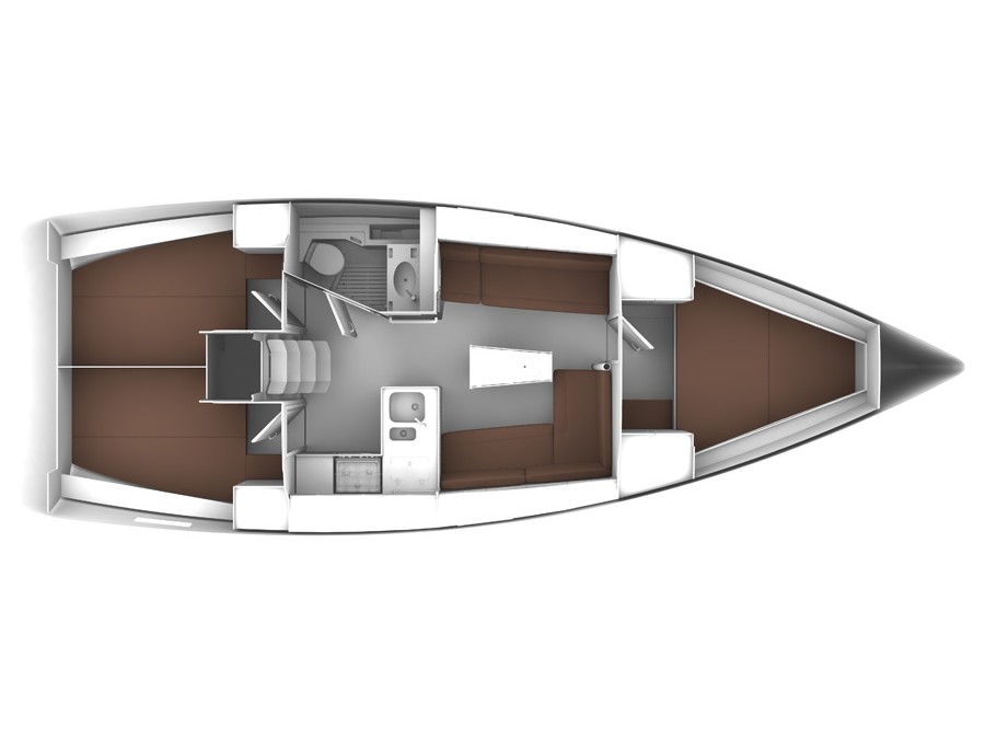 Rzut jachtu Bavaria Cruiser 37 Enjoy The Silence
