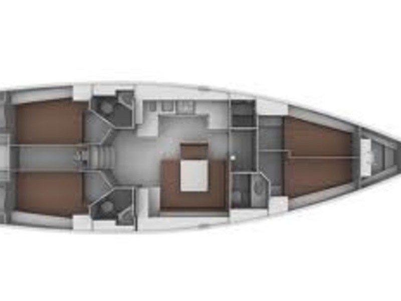 Rzut jachtu Bavaria 45 Cruiser Esperos