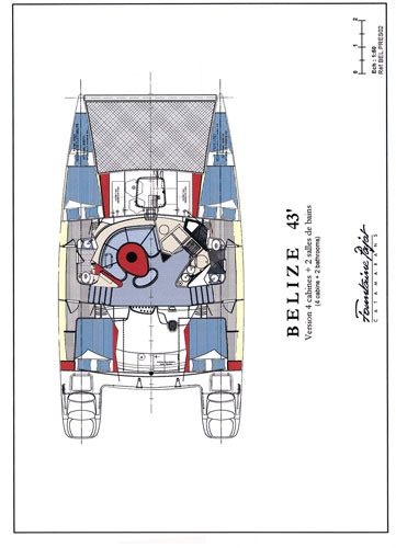 Rzut jachtu Belize 43 Artemis K