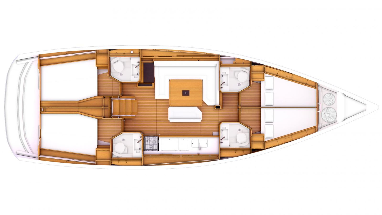 Rzut jachtu Sun Odyssey 469 Malgrats