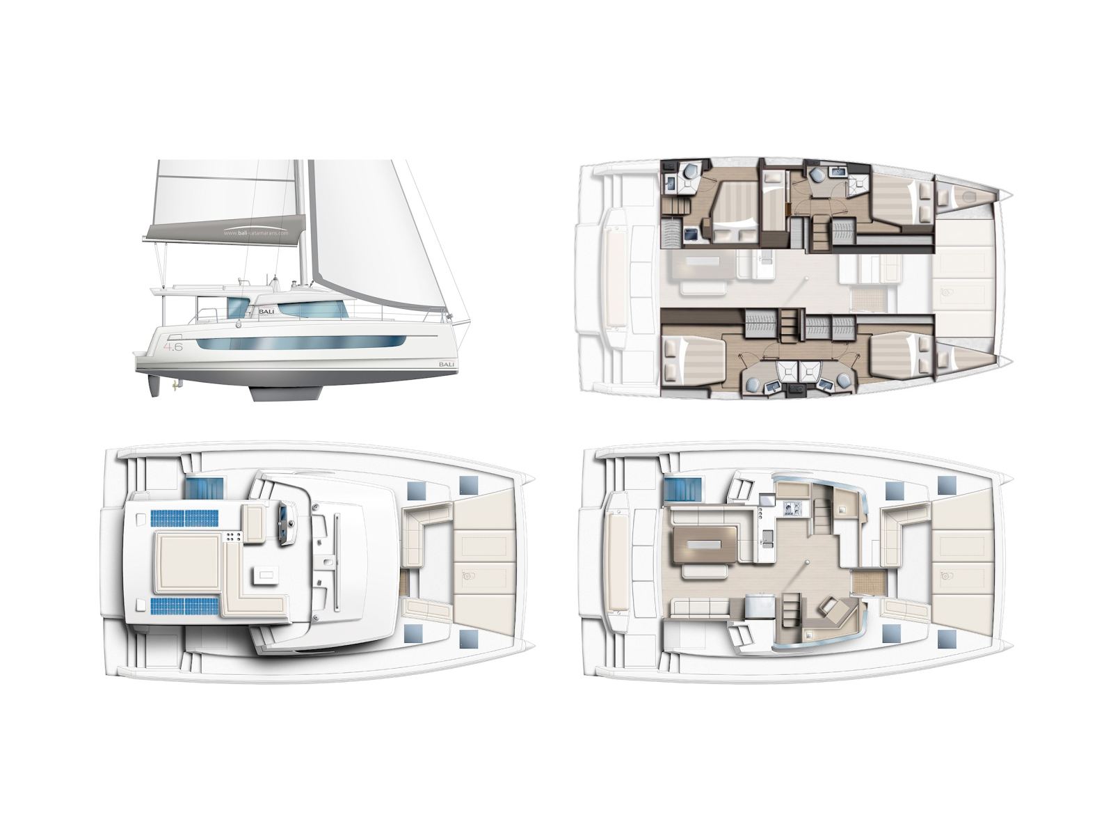 Rzut jachtu Bali 4.6 Poseidon
