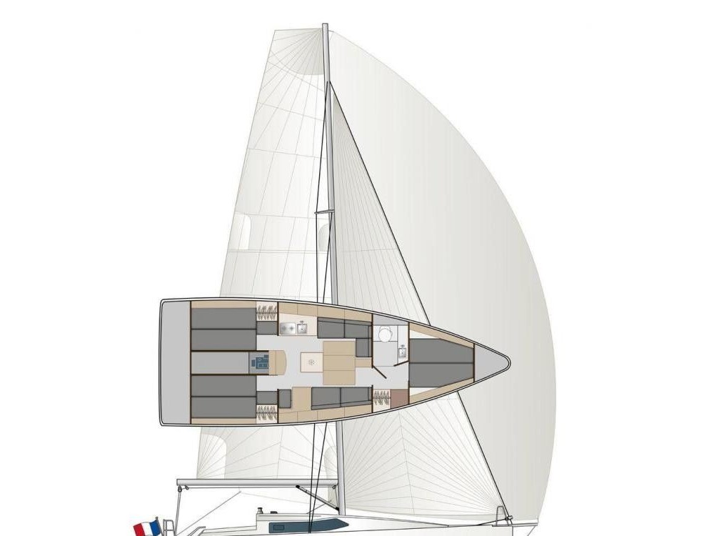 Rzut jachtu Pogo 36 SILVER WAVE
