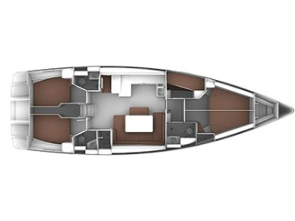 Rzut jachtu Bavaria 51 Cruiser Elpida
