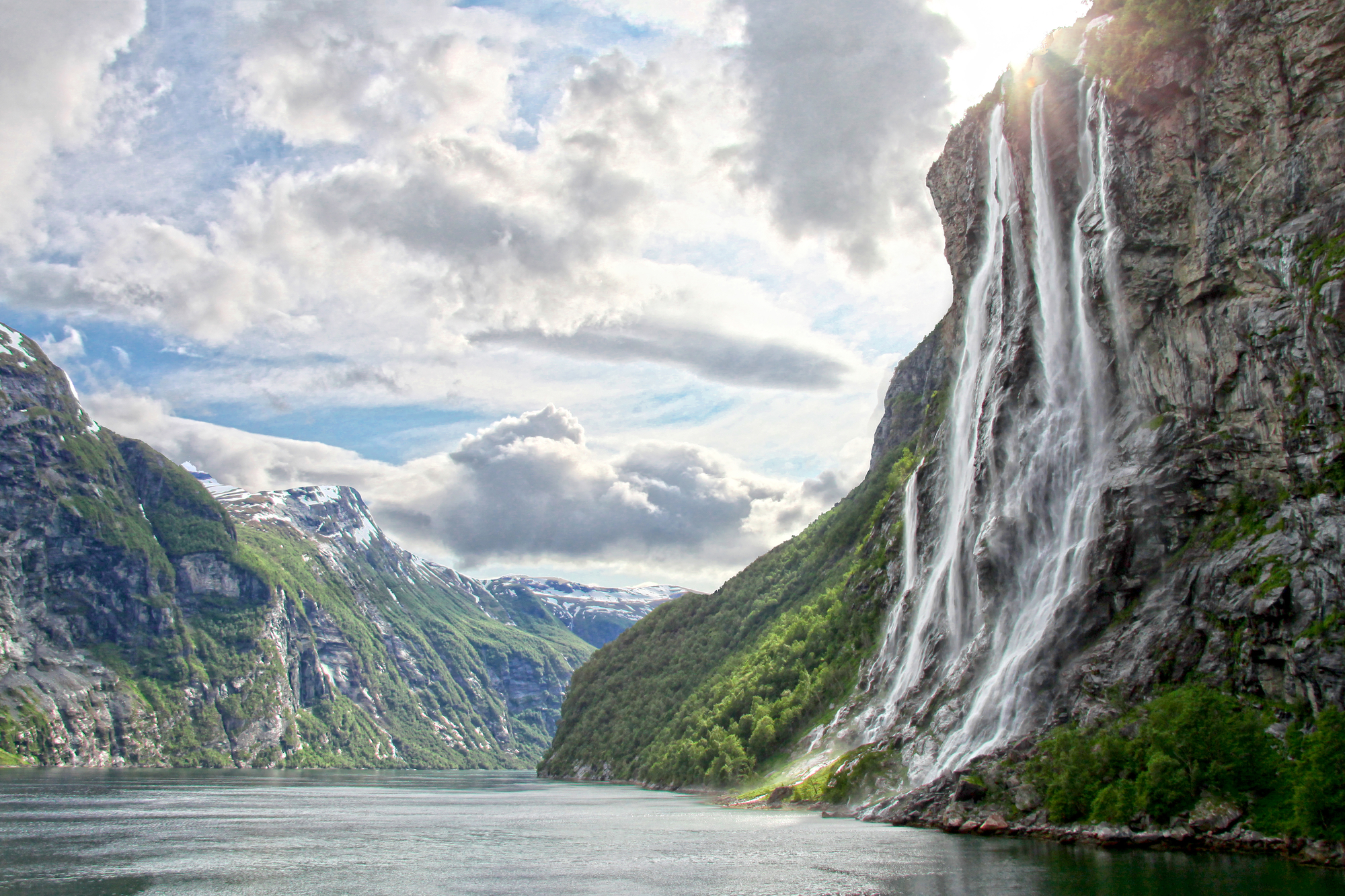 Geiranger, Norwegia, siedem sióstr